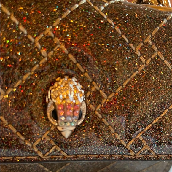 Kurt Geiger  London design , Sparkling Brown Clutch - Picture 3 of 12
